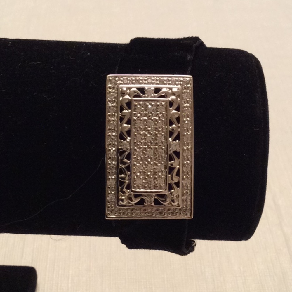 925 CZ Stretch Velvet Bracelet